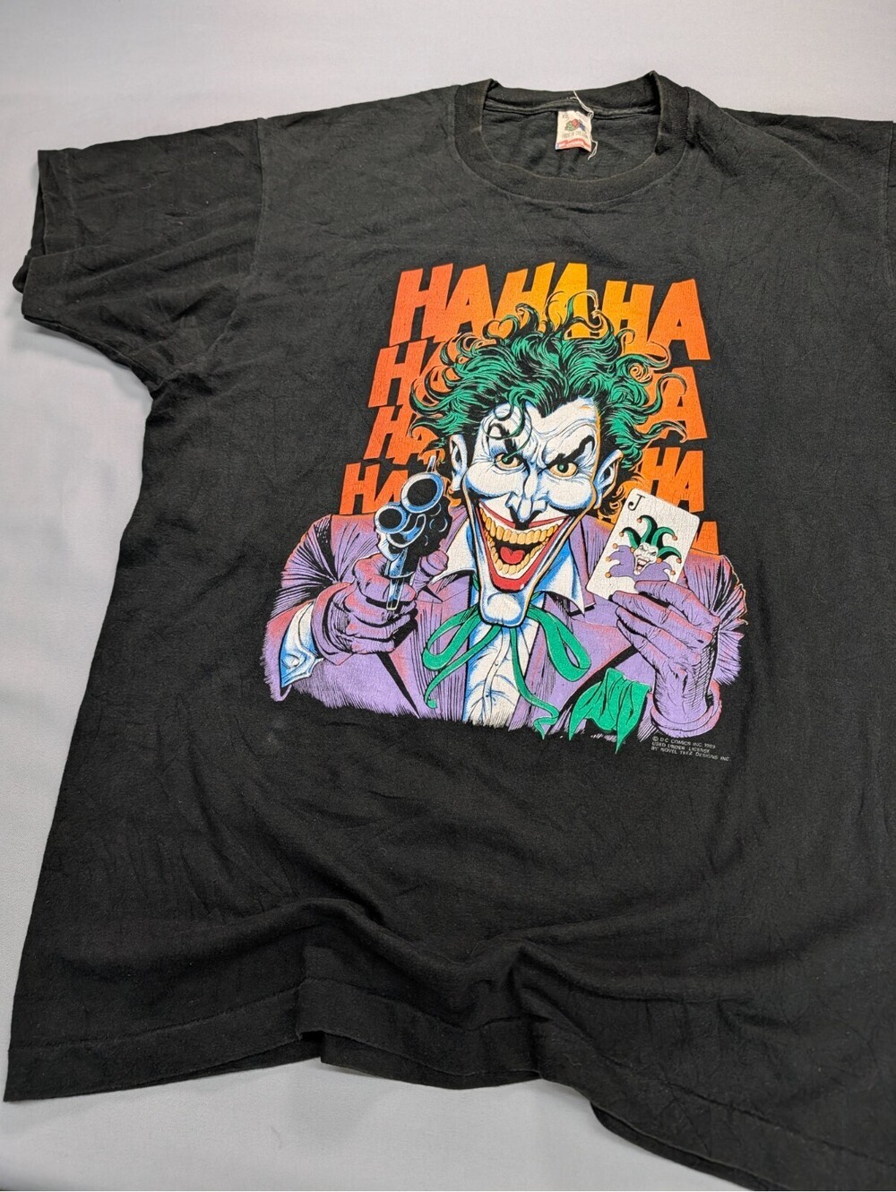 Joker Batman Graphic T Shirt Vintage Fruit of the Loom XL